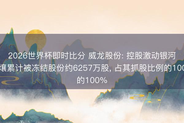 2026世界杯即时比分 威龙股份: 控股激动银河息壤累计被冻结股份约6257万股， 占其抓股比例的100%